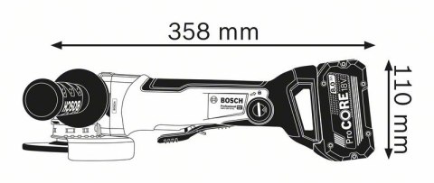 SZLIFIERKA KĄTOWA AKUMULATOROWA 125MM GWX 18V-10SC 2*8.0AH BOSCH SZLIFIERKA KĄTOWA AKUMULATOROWA 125MM GWX 18V-10SC 2*8.0AH BOSCH
