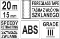 TAŚMA MIERNICZA WŁÓKNO SZKLANE 20M YATO