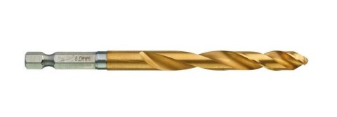 WIERTŁO DO METALU HEX HSS-G TIN 8MM MILWAUKEE WIERTŁO DO METALU HEX HSS-G TIN 8MM MILWAUKEE
