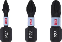 ZESTAW BITÓW IMPACT 25MM PZ1,PZ2,PZ3, BOSCH