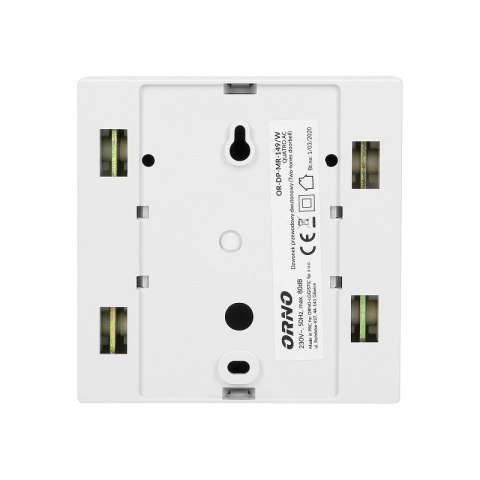 DZWONEK GONG DWUTONOWY 230V QUATRO AC CZARNY ORNO DZWONEK GONG DWUTONOWY 230V QUATRO AC CZARNY ORNO