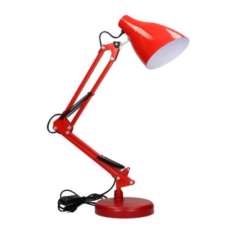 LAMPA BIURKOWA DIAN 60W E27 STAL, CZERWONA VIRONE LAMPA BIURKOWA DIAN 60W E27 STAL, CZERWONA VIRONE