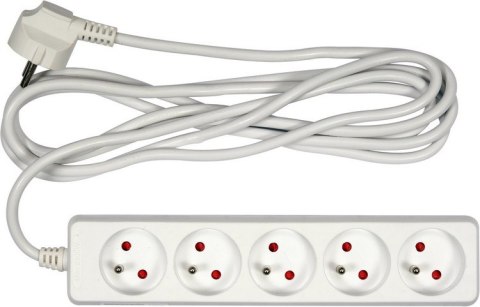 PRZEDŁUŻACZ ELEKTR./BIAŁY/ 5G Z/U 3M VOREL PRZEDŁUŻACZ ELEKTR./BIAŁY/ 5G Z/U 3M VOREL