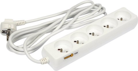 PRZEDŁUŻACZ ELEKTR./BIAŁY/ 5G Z/U 3M VOREL PRZEDŁUŻACZ ELEKTR./BIAŁY/ 5G Z/U 3M VOREL