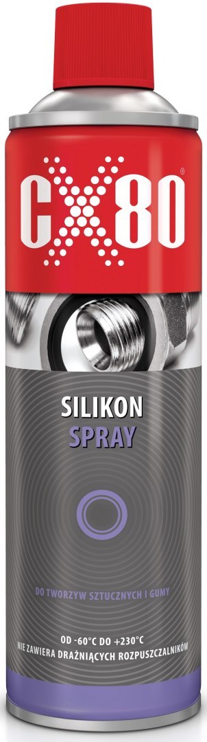 SILIKON DO TWORZYW SZTUCZNYCH I GUMY BEZBARWNY NSF H1 500ML CX-80 SILIKON DO TWORZYW SZTUCZNYCH I GUMY BEZBARWNY NSF H1 500ML CX-80