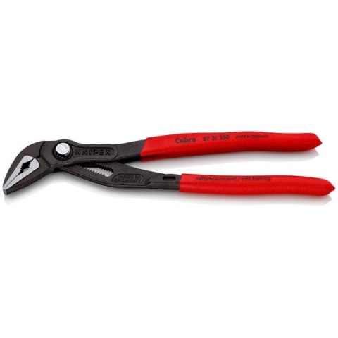 SZCZYPCE DO RUR COBRA Z WYDŁUŻONĄ SZCĘKĄ 250MM KNIPEX SZCZYPCE DO RUR COBRA Z WYDŁUŻONĄ SZCĘKĄ 250MM KNIPEX