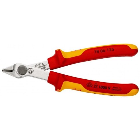 SZCZYPCE TNĄCE SUPER KNIPS 125MM IZOLOWANE KNIPEX SZCZYPCE TNĄCE SUPER KNIPS 125MM IZOLOWANE KNIPEX