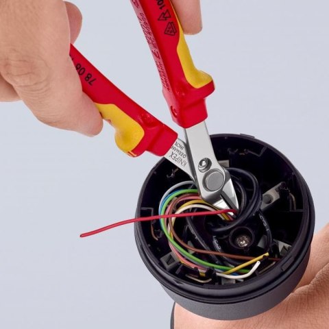 SZCZYPCE TNĄCE SUPER KNIPS 125MM IZOLOWANE KNIPEX SZCZYPCE TNĄCE SUPER KNIPS 125MM IZOLOWANE KNIPEX