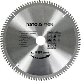TARCZA WIDIOWA DO ALUMINIUM 250*30MM 100 ZĘBÓW YATO