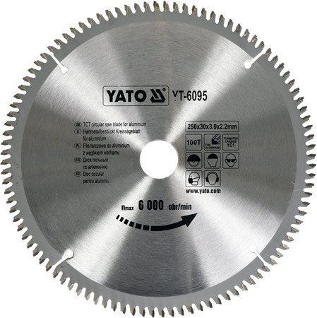 TARCZA WIDIOWA DO ALUMINIUM 350*30MM 100 ZĘBÓW YATO TARCZA WIDIOWA DO ALUMINIUM 350*30MM 100 ZĘBÓW YATO