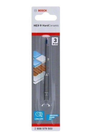 WIERTŁO HEX-9 HARD CERAMIC 3*90MM BOSCH WIERTŁO HEX-9 HARD CERAMIC 3*90MM BOSCH