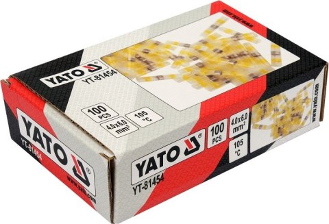 ZESTAW RUREK TERMOKURCZLIWYCH Z CYNĄ 4-6MM2., 100SZT YATO ZESTAW RUREK TERMOKURCZLIWYCH Z CYNĄ 4-6MM2., 100SZT YATO