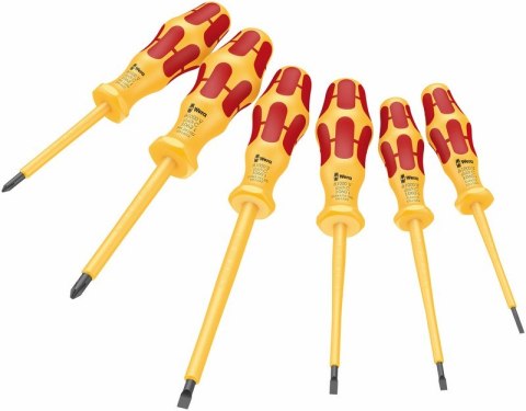 ZESTAW WKRĘTAKÓW KRAFTFORM VDE 1060 I/1062 I/6, 6 CZĘŚĆ WERA ZESTAW WKRĘTAKÓW KRAFTFORM VDE 1060 I/1062 I/6, 6 CZĘŚĆ WERA