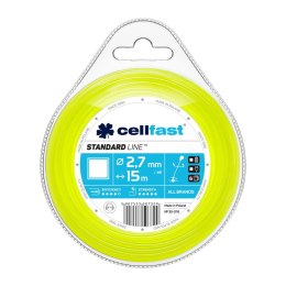 ŻYŁKA DO WYKASZARKI KWADRAT 2.7MM 15M CELL-FAST