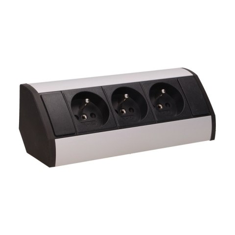 GNIAZDO MEBLOWE 3X2P+Z CZARNO-SREBRNE ORNO GNIAZDO MEBLOWE 3X2P+Z CZARNO-SREBRNE ORNO