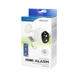 MINI ALARM IP44 Z CZUJNIKIEM RUCHU, STEROWANY PILOTEM ORNO
