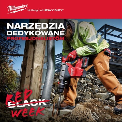 MŁOTOWIERTARKA SDS-MAX M18FHM-0C 18V 0*AH MILWAUKEE MŁOTOWIERTARKA SDS-MAX M18FHM-0C 18V 0*AH MILWAUKEE