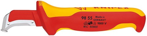 NÓŻ DO ŚCIĄGANIA IZOLACJI ZE STOPKĄ PROWADZĄCĄ 180MM KNIPEX NÓŻ DO ŚCIĄGANIA IZOLACJI ZE STOPKĄ PROWADZĄCĄ 180MM KNIPEX
