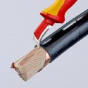 NÓŻ DO ŚCIĄGANIA IZOLACJI ZE STOPKĄ PROWADZĄCĄ 180MM KNIPEX
