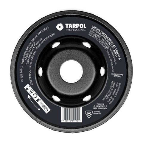 TARNIK FREZ KĄTOWY T-90 45 STOPNI-A 120MM TARPOL TARNIK FREZ KĄTOWY T-90 45 STOPNI-A 120MM TARPOL