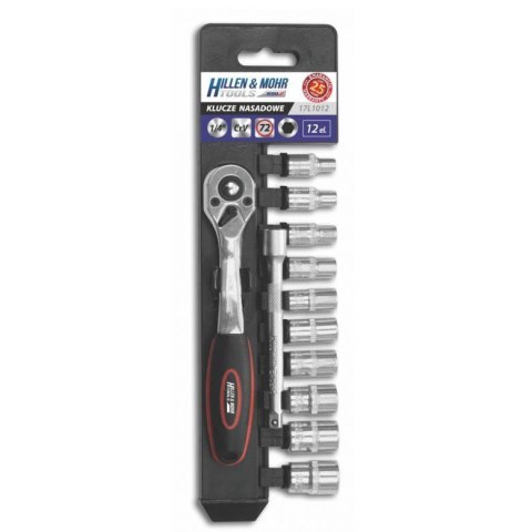 ZESTAW KLUCZY NASADOWYCH 1/4'' 12 ELEMENTÓW DEDRA ZESTAW KLUCZY NASADOWYCH 1/4'' 12 ELEMENTÓW DEDRA