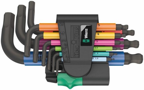 ZESTAW KLUCZY TRZPIENIOWYCH 950/9 HEX-PLUS MULTICOLOUR WERA ZESTAW KLUCZY TRZPIENIOWYCH 950/9 HEX-PLUS MULTICOLOUR WERA