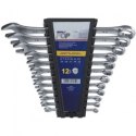 KOMPLET KLUCZY PŁASKO-OCZKOWYCH 12-SZTUK 6-22MM DEDRA