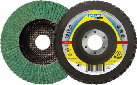 LAMELKA SMT636 GRANULACJA 40 125MM 322831 KLINGSPOR LAMELKA SMT636 GRANULACJA 40 125MM 322831 KLINGSPOR