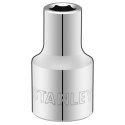NASADKA KRÓTKA 6-KĄTNA CHROMOWANA 1/2 30MM STANLEY
