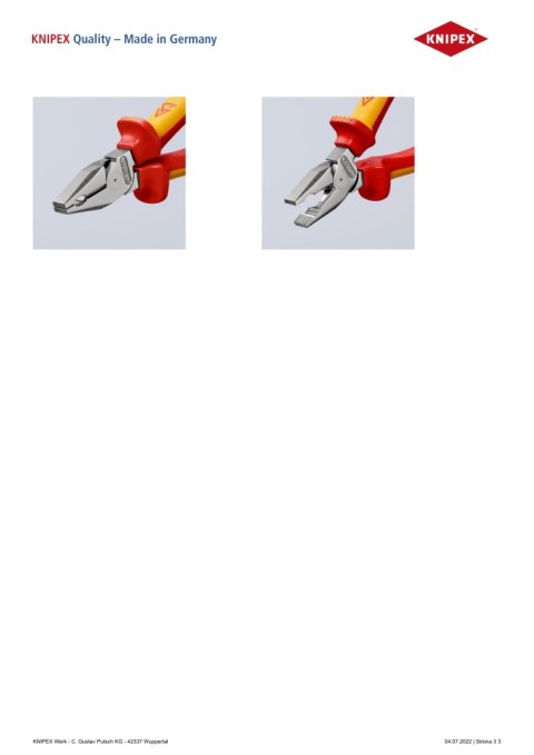 SZCZYPCE UNIWERSALNE 180MM O ZWIĘKSZONYM PRZEŁOŻENIU KNIPEX SZCZYPCE UNIWERSALNE 180MM O ZWIĘKSZONYM PRZEŁOŻENIU KNIPEX