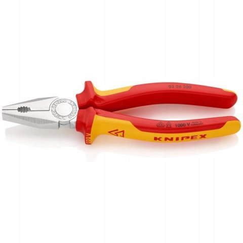 SZCZYPCE UNIWERSALNE IZOLOWANE VDE 200MM KNIPEX SZCZYPCE UNIWERSALNE IZOLOWANE VDE 200MM KNIPEX