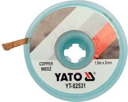 TAŚMA ROZLUTOWNICZA PLECIONKA MIEDZIANA 2.0MM*1.5M YATO