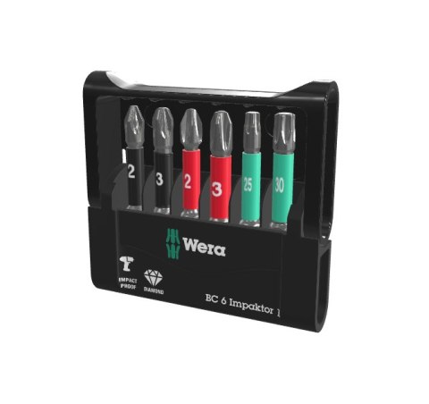 ZESTAW BIT-CHECK 6 IMPAKTOR 1, 6 CZĘŚĆ WERA ZESTAW BIT-CHECK 6 IMPAKTOR 1, 6 CZĘŚĆ WERA
