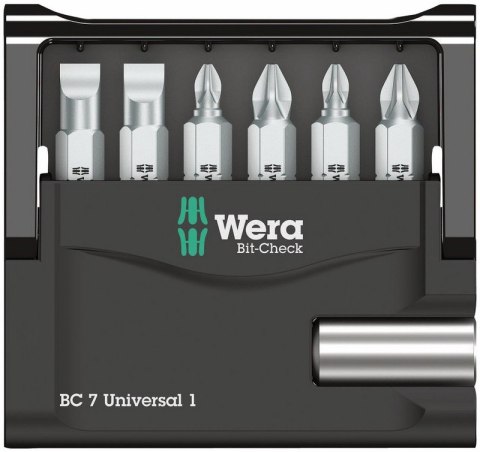 ZESTAW BITÓW BIT-CHECK 7 UNIVERSAL 1, 7CZ. WERA ZESTAW BITÓW BIT-CHECK 7 UNIVERSAL 1, 7CZ. WERA