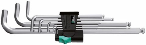 ZESTAW KLUCZY TRZPIENIOWYCH METRYCZNYCH Z KULKĄ HEX PLUS 9CZ WERA ZESTAW KLUCZY TRZPIENIOWYCH METRYCZNYCH Z KULKĄ HEX PLUS 9CZ WERA