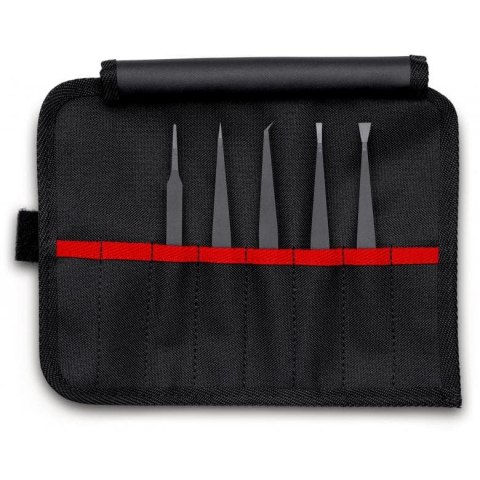 ZESTAW PĘSET Z TWORZYWA SZTUCZNEGO ESD, 5SZT. KNIPEX ZESTAW PĘSET Z TWORZYWA SZTUCZNEGO ESD, 5SZT. KNIPEX