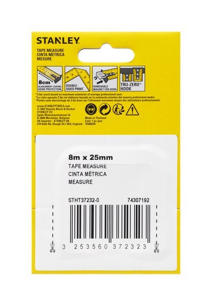 MIARA STANLEY CONTROL LOCK 8M*25MM STANLEY MIARA STANLEY CONTROL LOCK 8M*25MM STANLEY