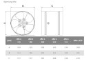 WENTYLATOR KANAŁOWY PRZEMYSŁOWY ARW 160, METALOWY AIR ROXY