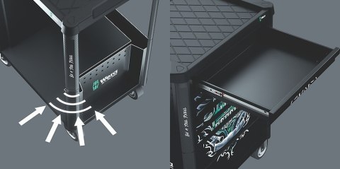 WÓZEK WARSZTATOWY 1 TOOL REBEL 9700 Z WYPOSAŻENIEM, 78CZ. WERA WÓZEK WARSZTATOWY 1 TOOL REBEL 9700 Z WYPOSAŻENIEM, 78CZ. WERA