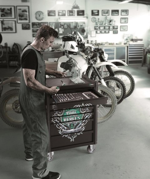 WÓZEK WARSZTATOWY 1 TOOL REBEL 9700 Z WYPOSAŻENIEM, 78CZ. WERA WÓZEK WARSZTATOWY 1 TOOL REBEL 9700 Z WYPOSAŻENIEM, 78CZ. WERA