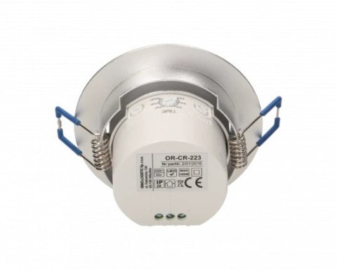 CZUJNIK RUCHU 360ST. PODTYNKOWY ALUMINIUM ORNO CZUJNIK RUCHU 360ST. PODTYNKOWY ALUMINIUM ORNO