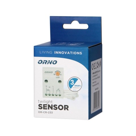 CZUJNIK ZMIERZCHOWY Z ZEWNĘTRZNĄ SONDĄ, IP65 2300W ORNO CZUJNIK ZMIERZCHOWY Z ZEWNĘTRZNĄ SONDĄ, IP65 2300W ORNO