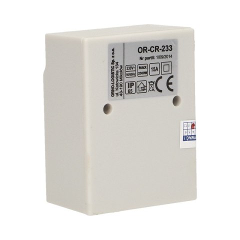 CZUJNIK ZMIERZCHOWY Z ZEWNĘTRZNĄ SONDĄ, IP65 2300W ORNO CZUJNIK ZMIERZCHOWY Z ZEWNĘTRZNĄ SONDĄ, IP65 2300W ORNO