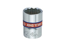 NASADKA KRÓTKA 12-KĄTNA CHROMOWANA 1/4'' 15MM KING TONY