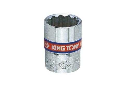 NASADKA KRÓTKA 12-KĄTNA CHROMOWANA 1/4'' 15MM KING TONY NASADKA KRÓTKA 12-KĄTNA CHROMOWANA 1/4'' 15MM KING TONY