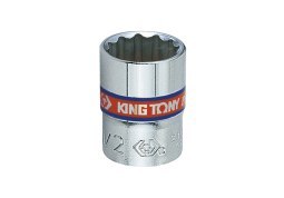 NASADKA KRÓTKA 12-KĄTNA CHROMOWANA 1/4''1/2'' 24MM KING TONY