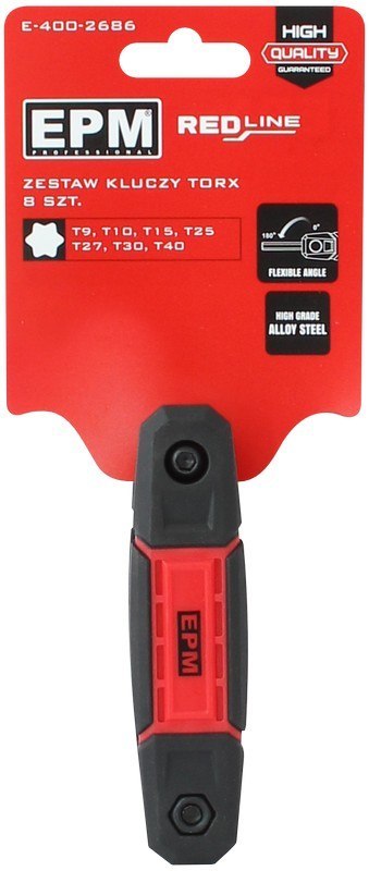 ZESTAW KLUCZY TORX RED LINE 8 SZT. EPM ZESTAW KLUCZY TORX RED LINE 8 SZT. EPM