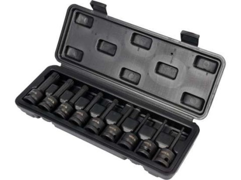 ZESTAW UDAROWYCH KLUCZY TRZPIENIOWYCH 1/2'' SPLINE 9 CZĘŚCI YATO ZESTAW UDAROWYCH KLUCZY TRZPIENIOWYCH 1/2'' SPLINE 9 CZĘŚCI YATO