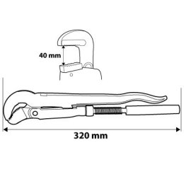 KLUCZ DO RUR TYP '90', 1.0'', 320 MM NEO