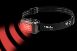 LATARKA CZOŁOWA AKUMULATOROWA USB 250LM COB LED,CZUJNIK RUCH NEO
